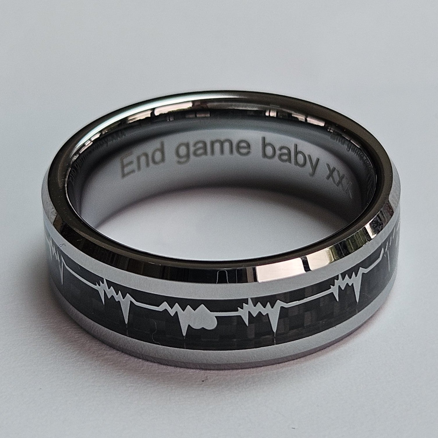 The Loving Heartbeat 8mm Wonder Ring Size V - Clearance 1131
