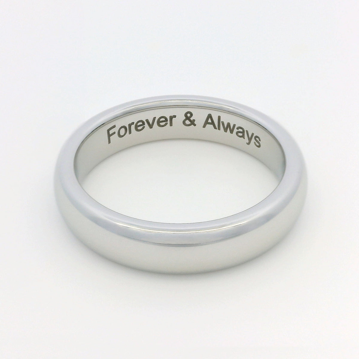 White Gold 4mm Wonder Ring Size L - Clearance 1138