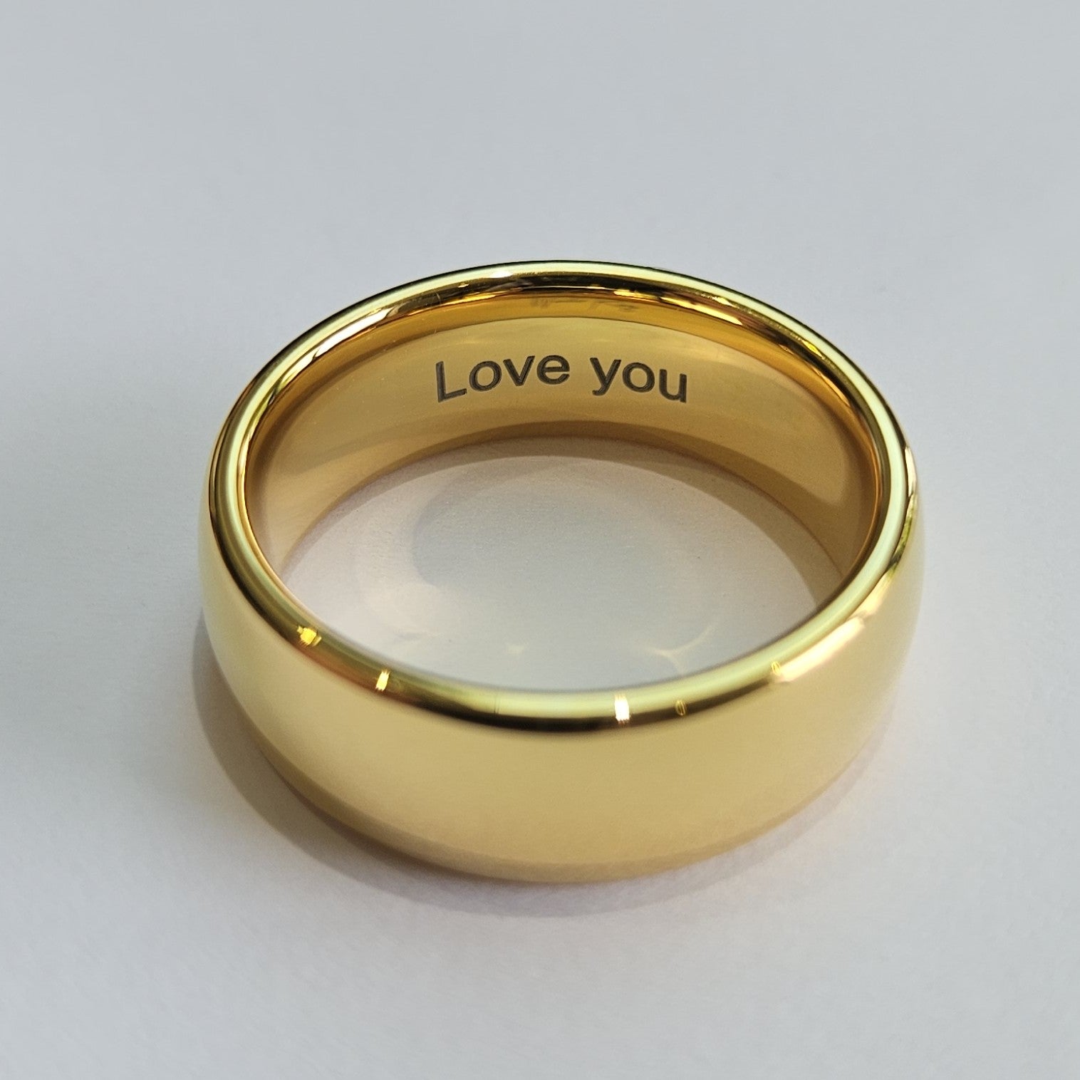 Gold 8mm Wonder Ring Size U - Clearance 1045