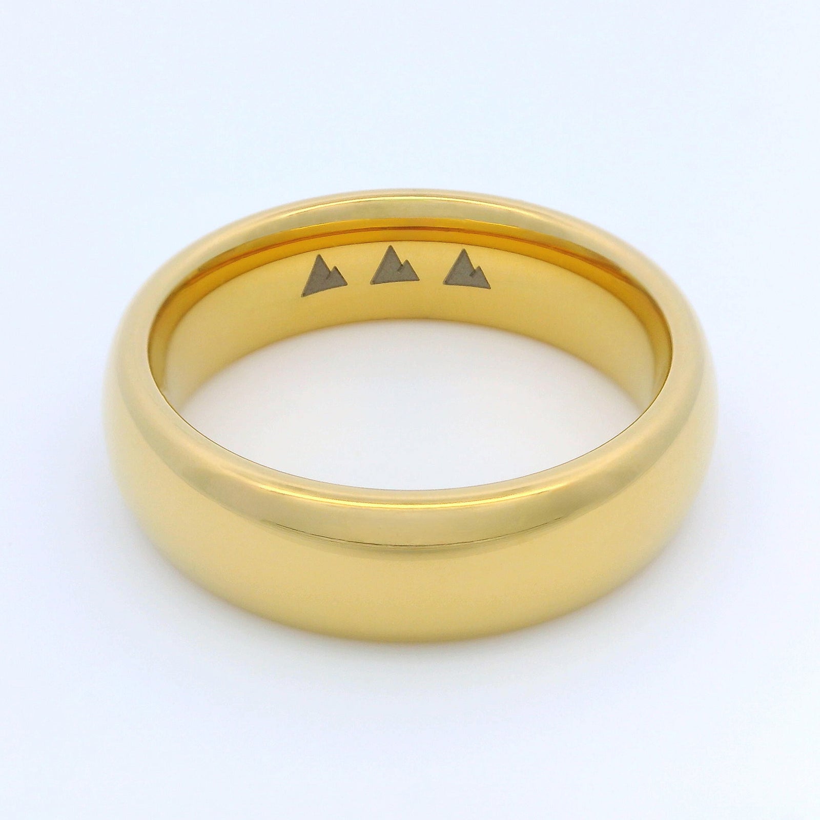 Gold 6mm Wonder Ring Size P - Clearance 1142
