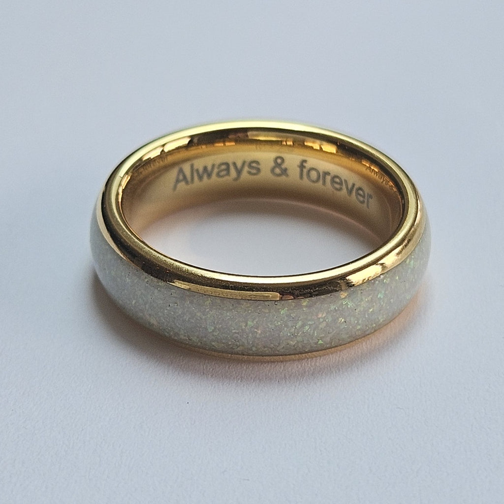 Golden Opal 6mm Wonder Ring O Clearance 1079