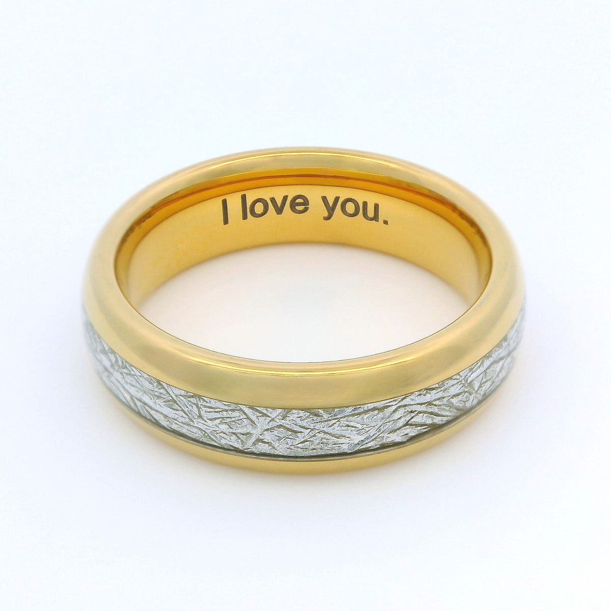 The Golden Steel 6mm Wonder Ring Size O - Clearance 1134