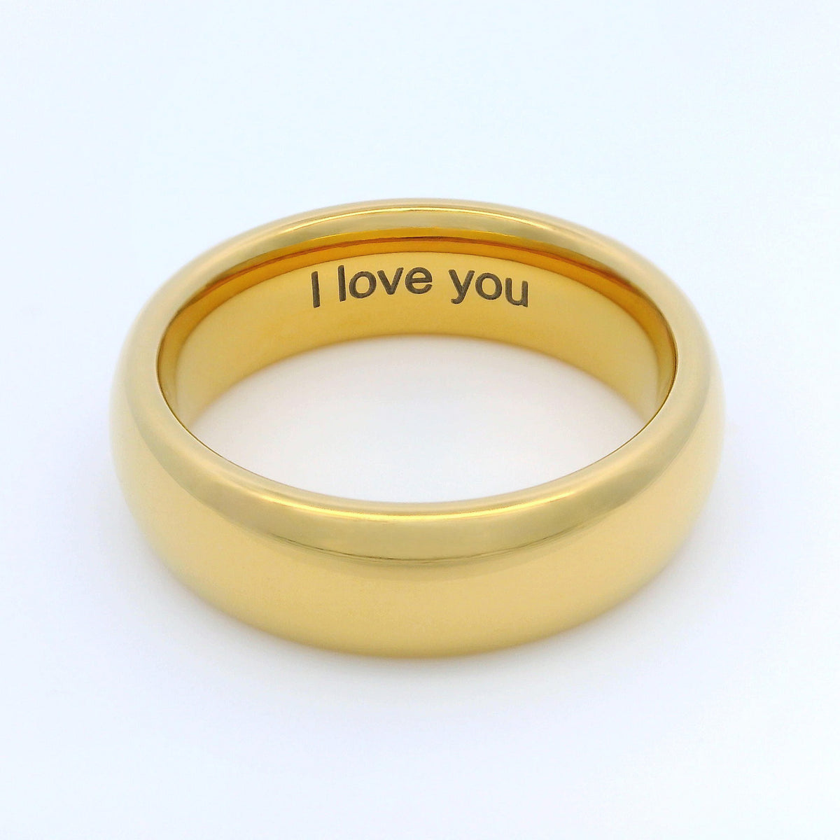 Gold 6mm Wonder Ring Size O - Clearance 1146