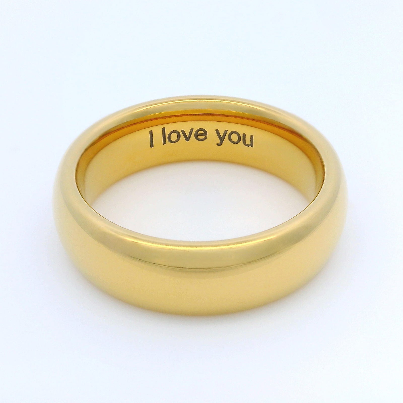 Gold 6mm Wonder Ring Size O - Clearance 1146