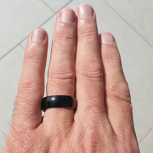 Black 8mm Wonder Ring