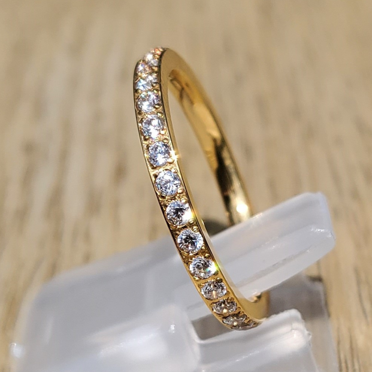 Gold 2mm Full Glitz Ring