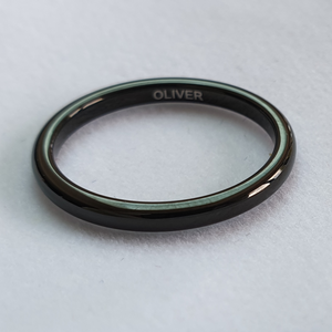 Black 2mm Wonder Ring