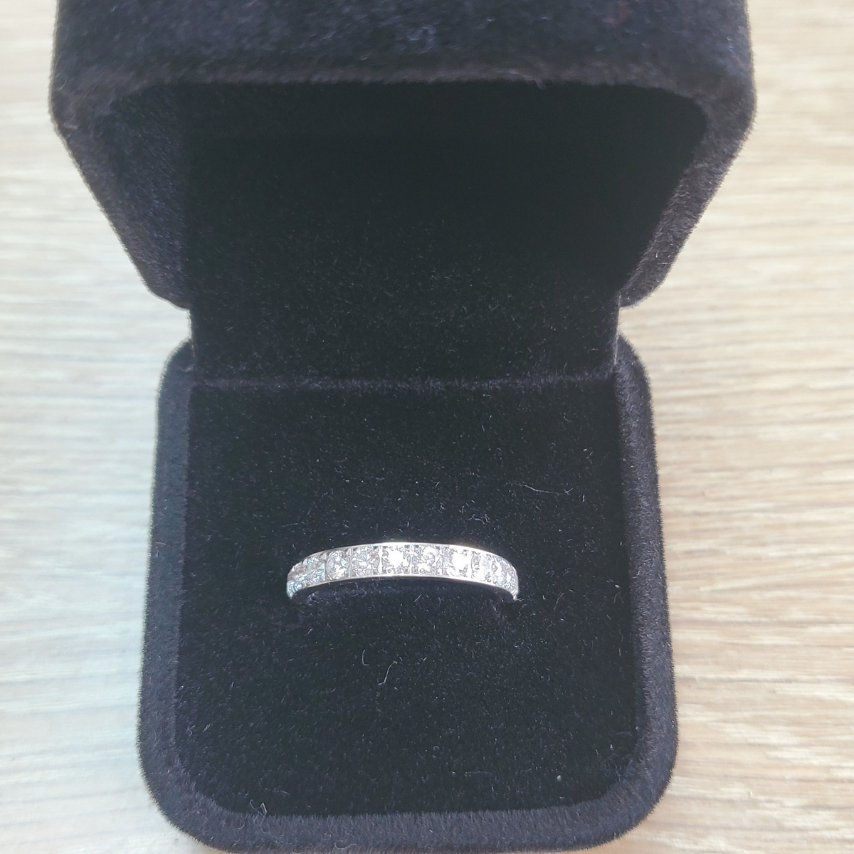 White Gold 3mm Full Glitz Ring