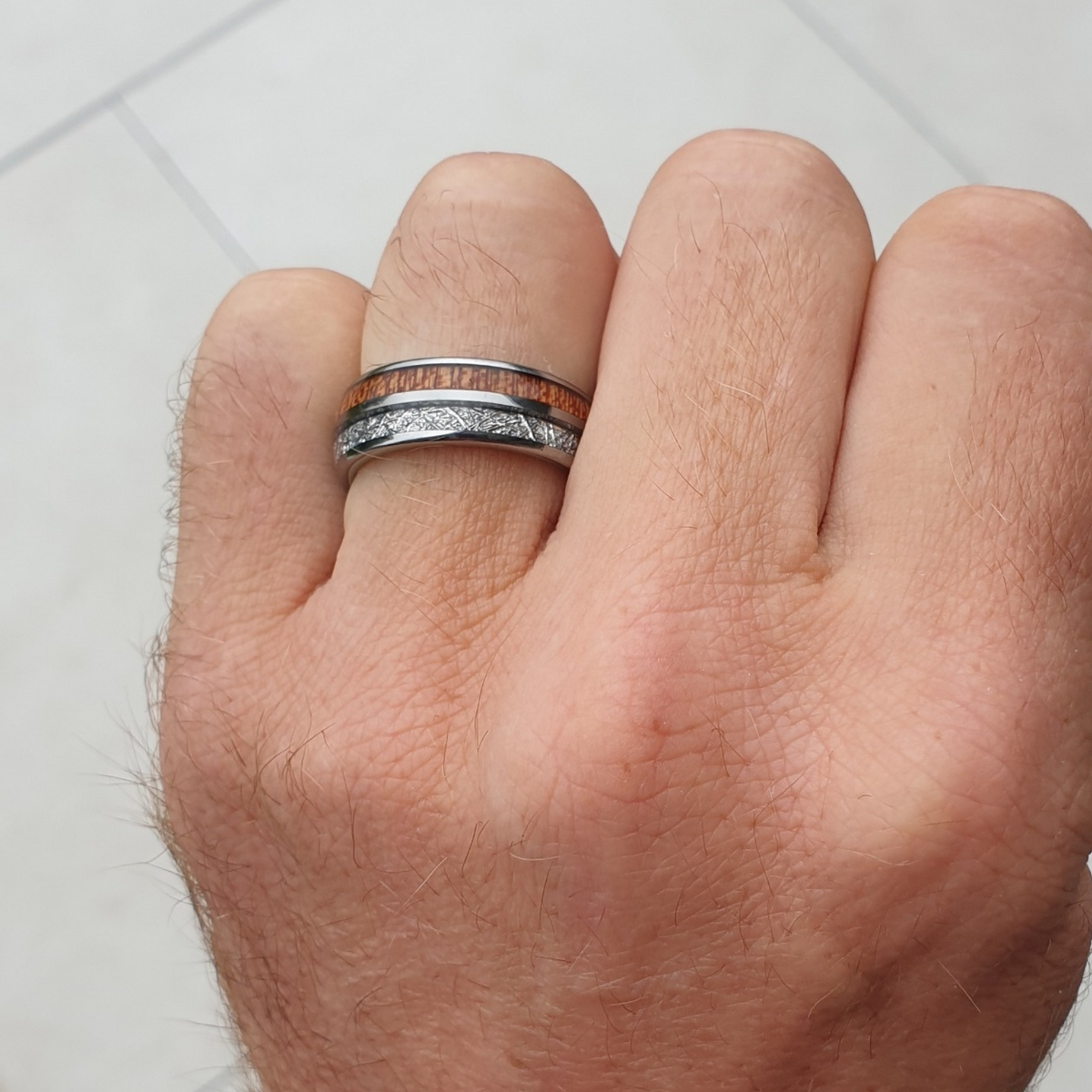 The Wood and Steel Wonder Ring Set