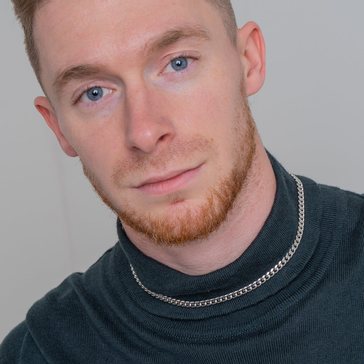 Stainless Steel 6mm Diamond Cut Curb Chain Necklace