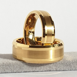 Gold Brushed 8mm Wonder Ring