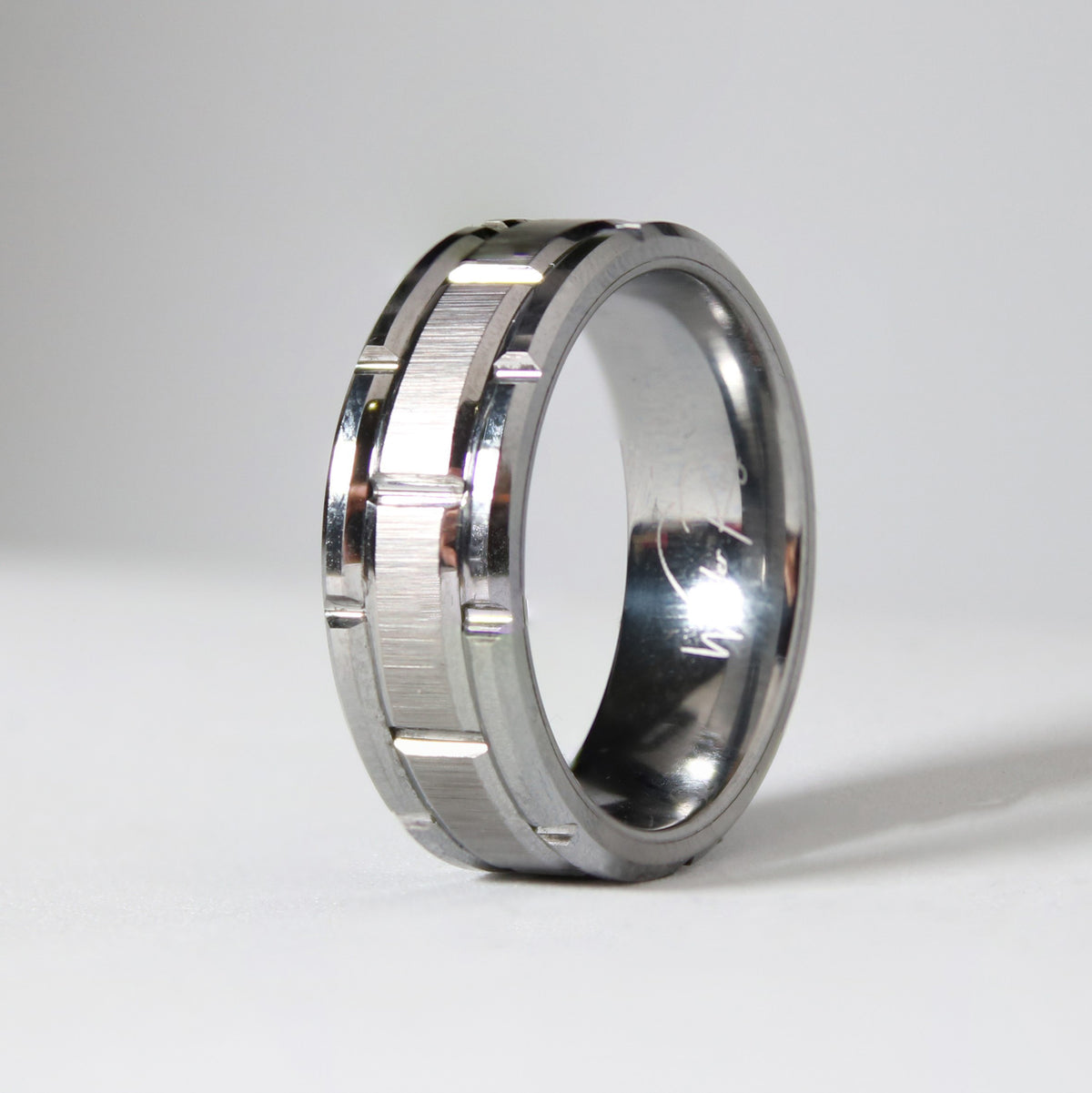 Brick Tungsten Carbide Ring