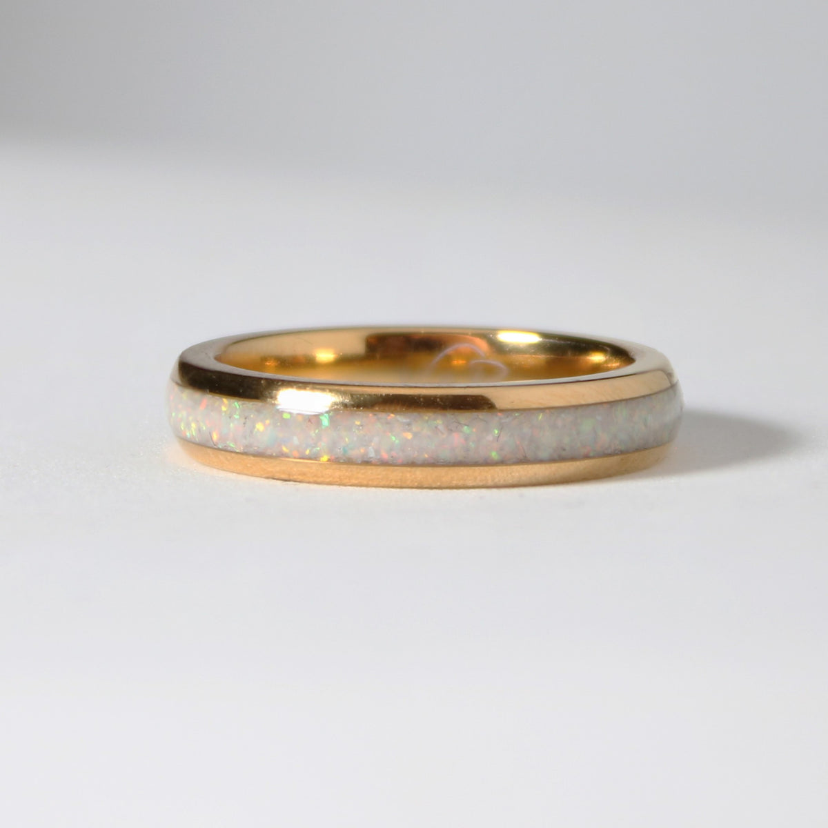 The Golden White Opal 4mm Wonder Ring