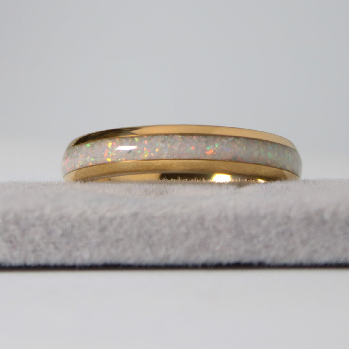 The Golden White Opal 4mm Wonder Ring