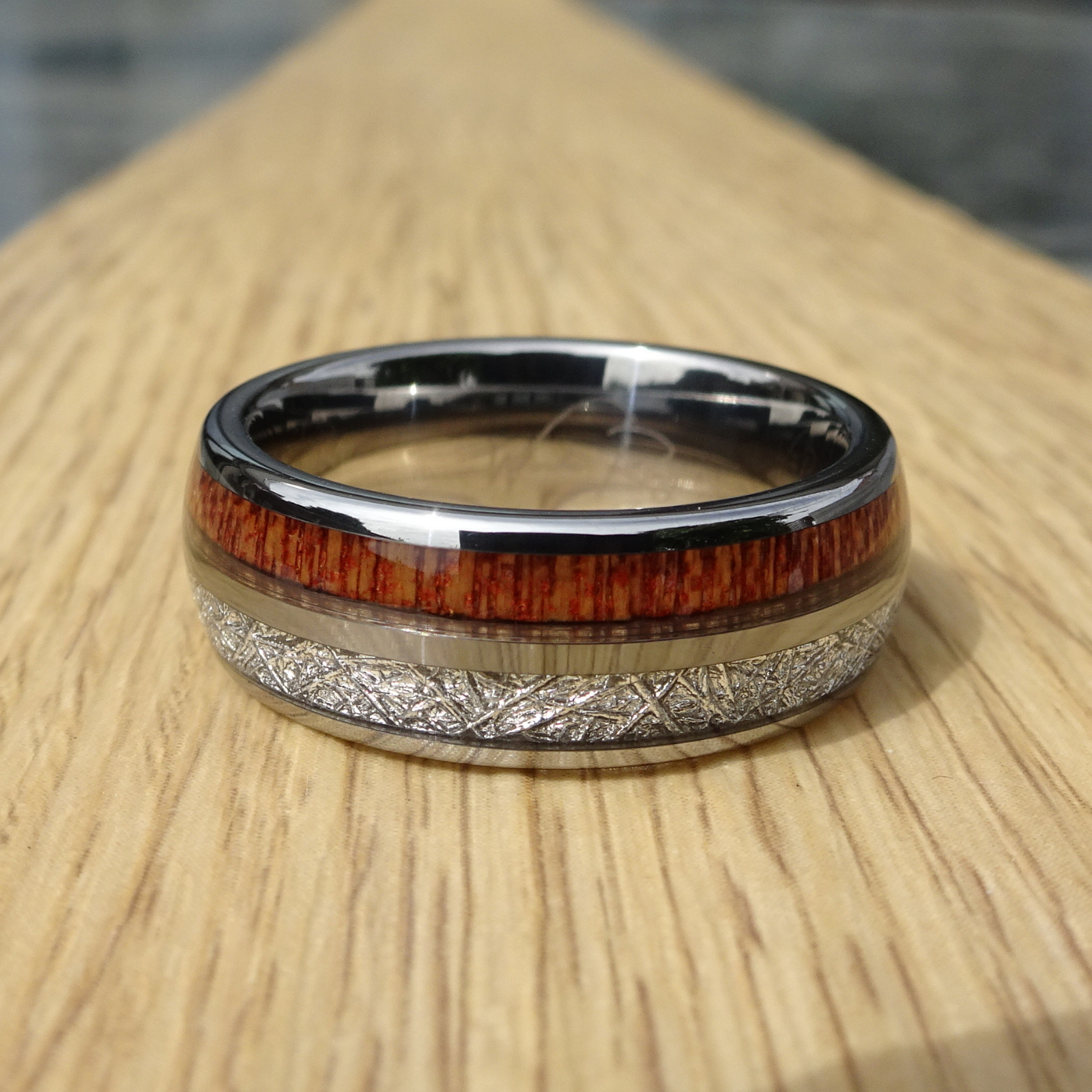 Tungsten steel wedding band on sale