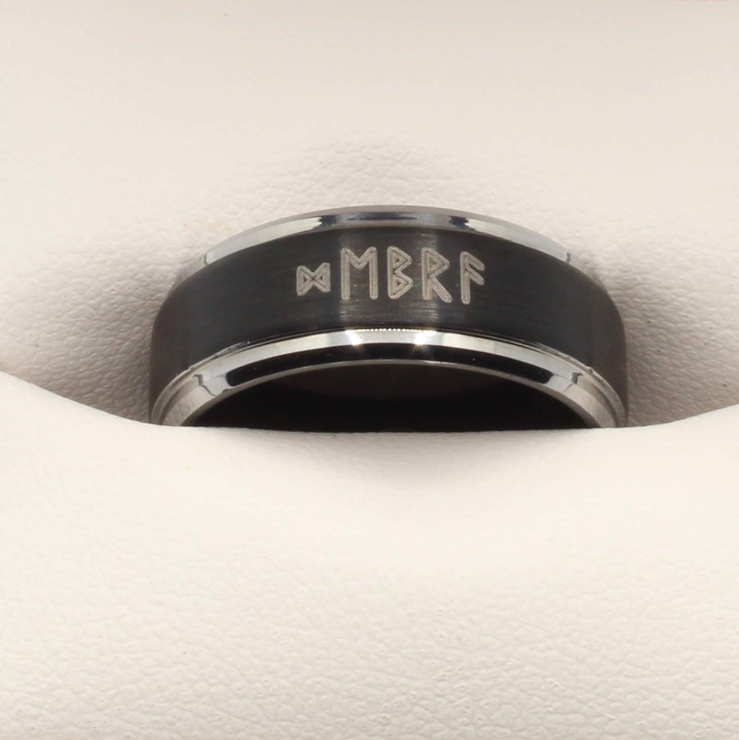Personalised Design-Your-Own Black Silver Wonder Ring - Rock Solid Rings