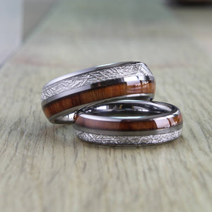The Wood and Steel Wonder Ring Set